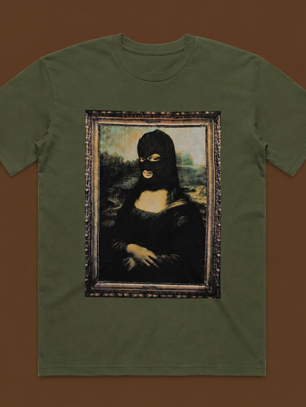 Masked Mona in Military Green By Pistols In Paradise Underground Streetwear